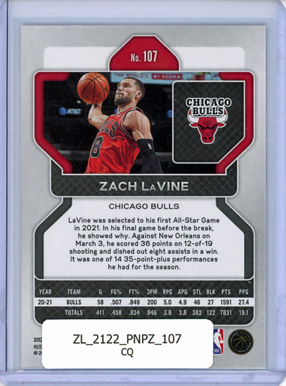 Zach LaVine 2021-22 Prizm #107 (CQ)