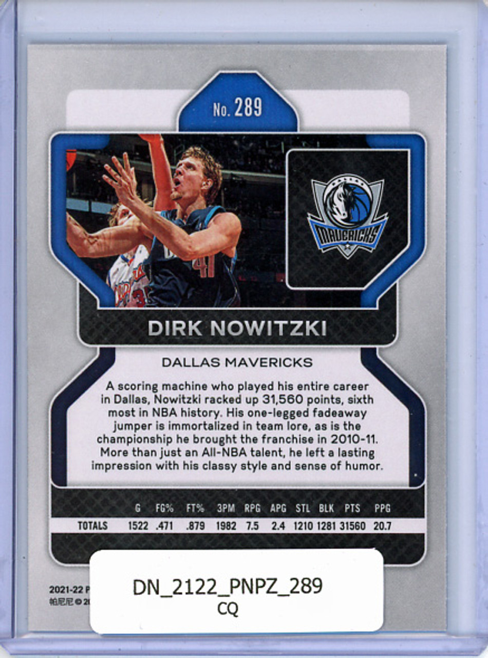 Dirk Nowitzki 2021-22 Prizm #289 (CQ)