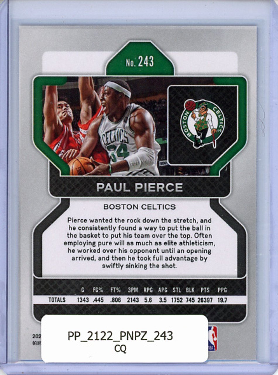 Paul Pierce 2021-22 Prizm #243 (CQ)