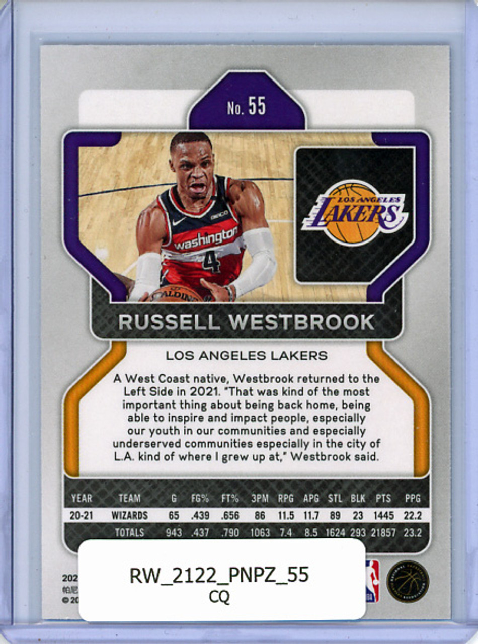 Russell Westbrook 2021-22 Prizm #55 (CQ)
