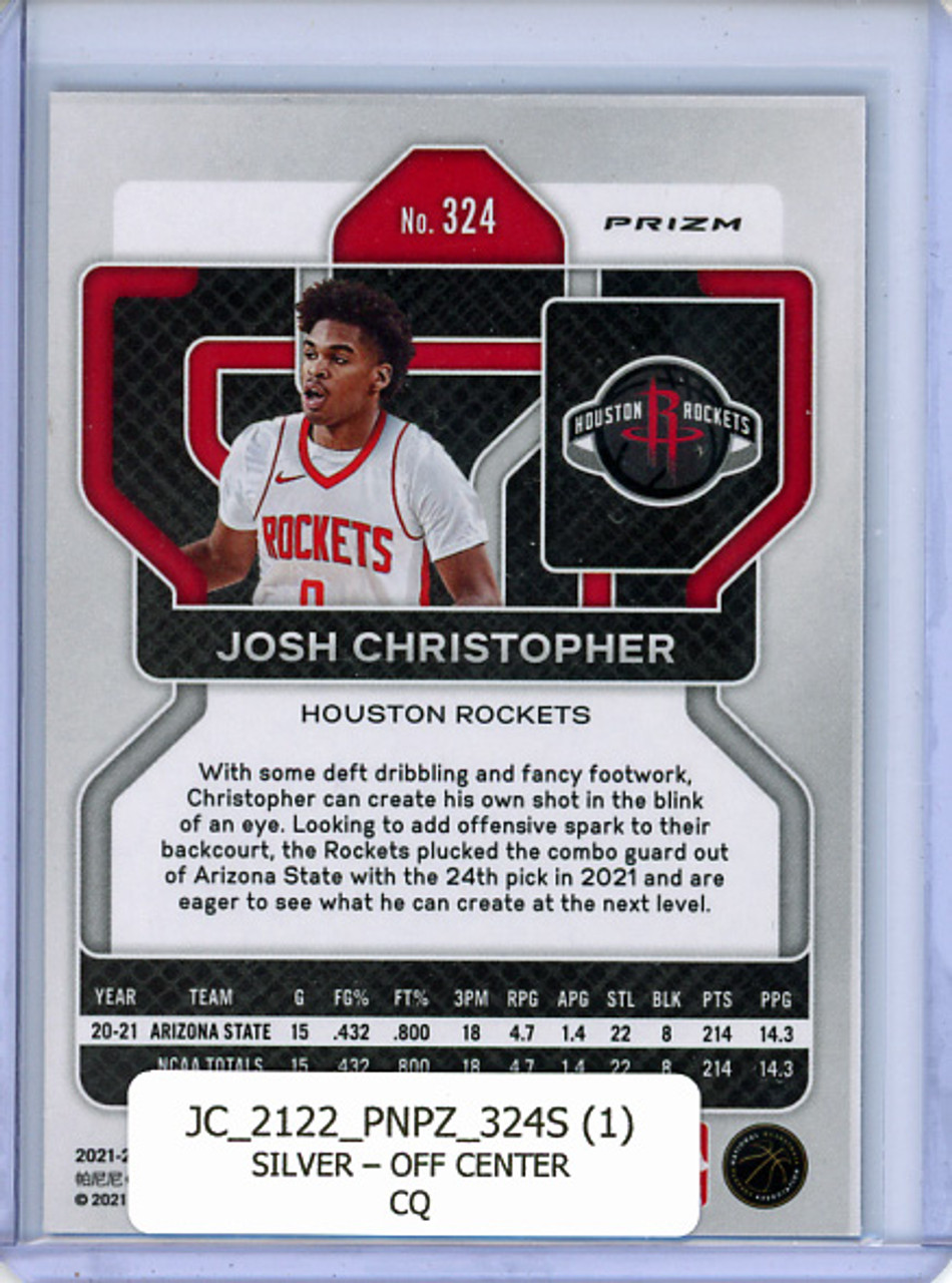 Josh Christopher 2021-22 Prizm #324 Silver Off-Center (1) (CQ)
