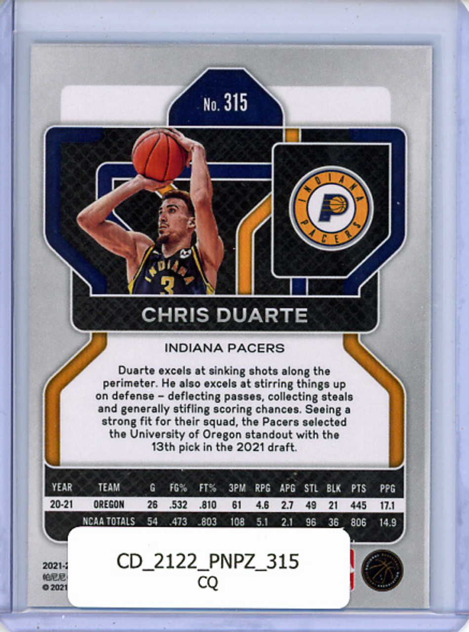 Chris Duarte 2021-22 Prizm #315 (CQ)