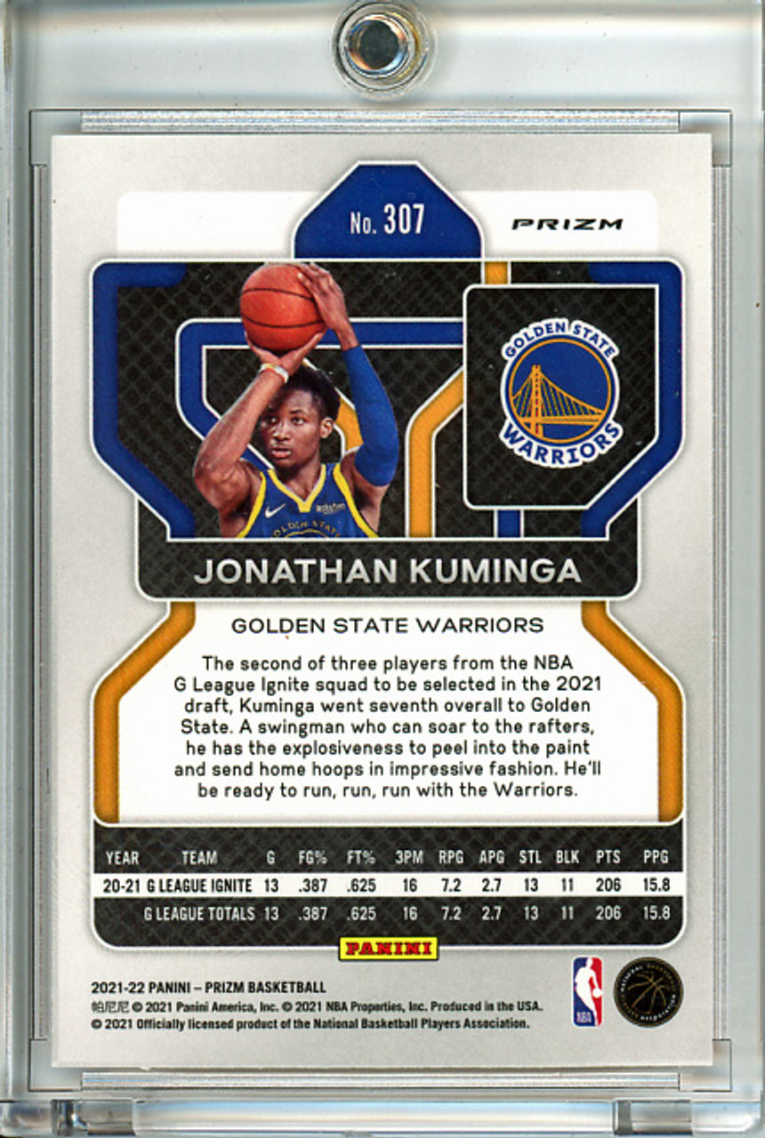 Jonathan Kuminga 2021-22 Prizm #307 Orange Ice (1) (CQ)
