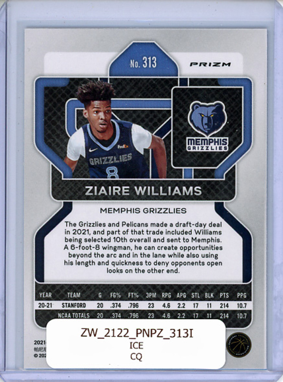 Ziaire Williams 2021-22 Prizm #313 Ice (CQ)