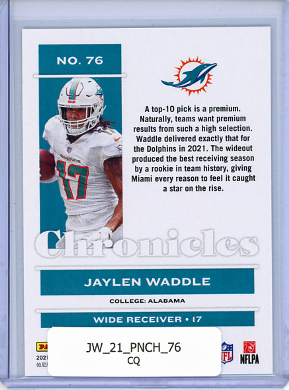 Jaylen Waddle 2021 Chronicles #76 (CQ)
