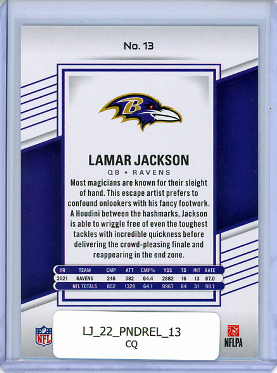 Lamar Jackson 2022 Donruss Elite #13 (CQ)