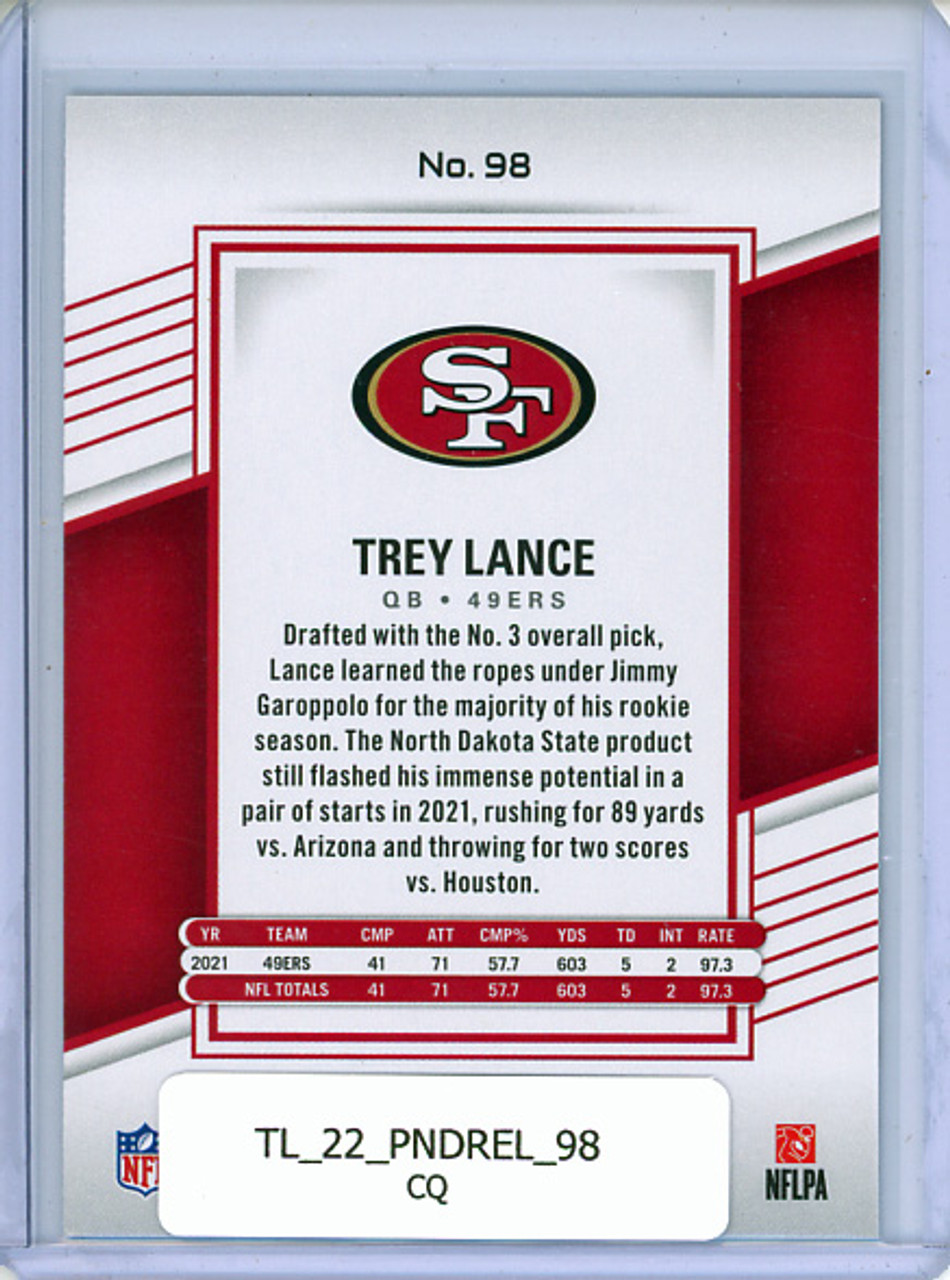 Trey Lance 2022 Donruss Elite #98 (CQ)