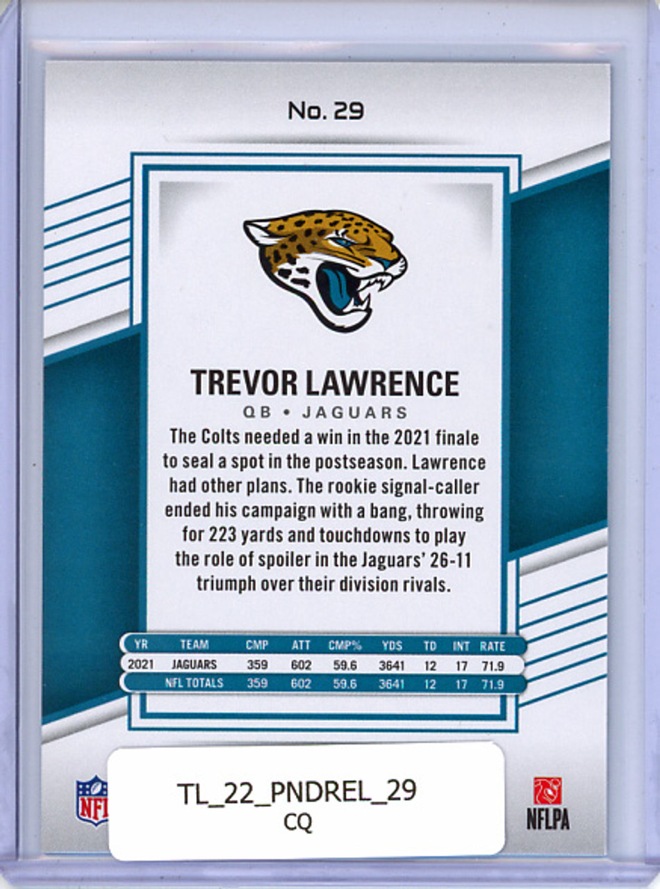 Trevor Lawrence 2022 Donruss Elite #29 (CQ)