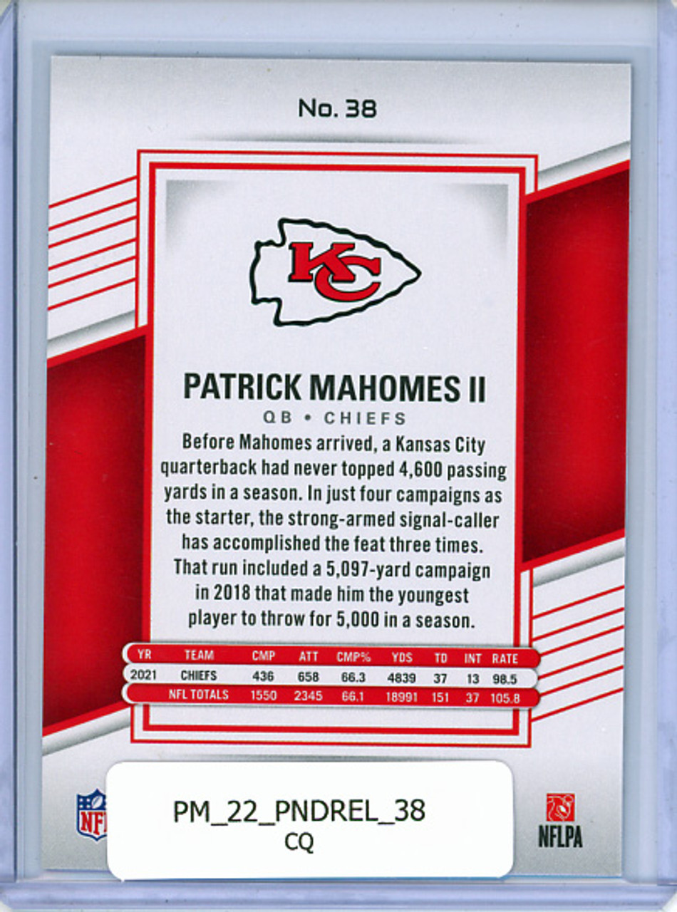 Patrick Mahomes II 2022 Donruss Elite #38 (CQ)