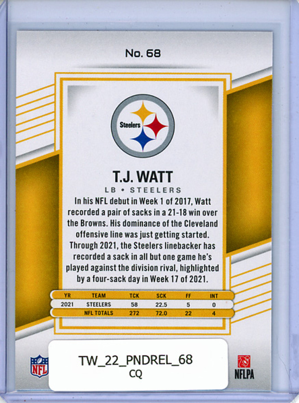 T.J. Watt 2022 Donruss Elite #68 (CQ)