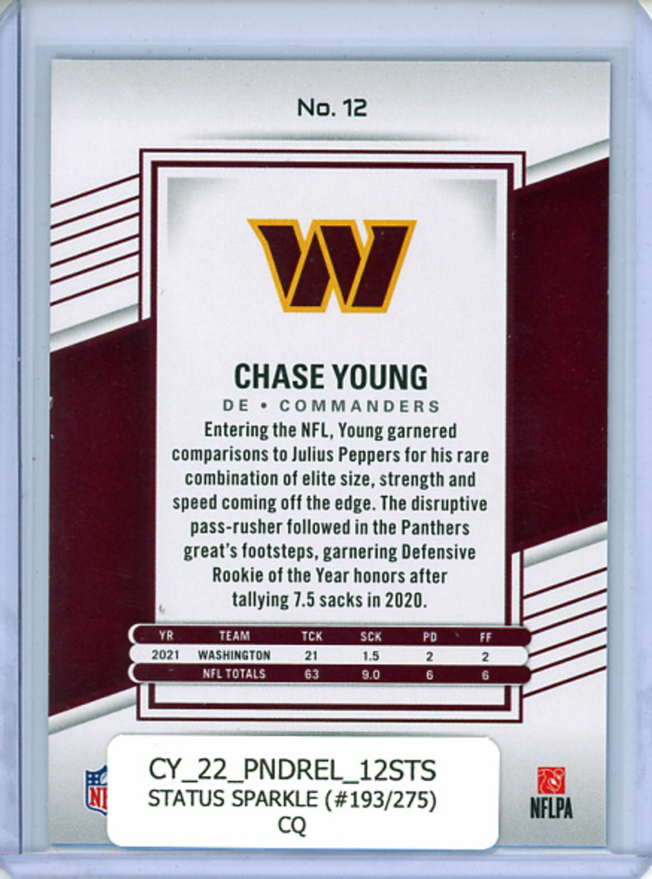 Chase Young 2022 Donruss Elite #12 Status Sparkle (#193/275) (CQ)