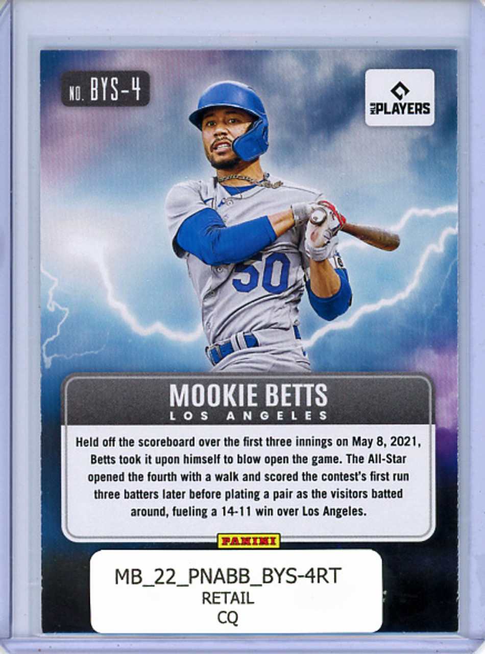 Mookie Betts 2022 Absolute, By Storm #BYS-4 Retail (CQ)