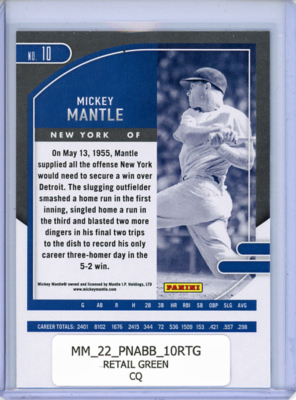 Mickey Mantle 2022 Absolute #10 Retail Green (CQ)