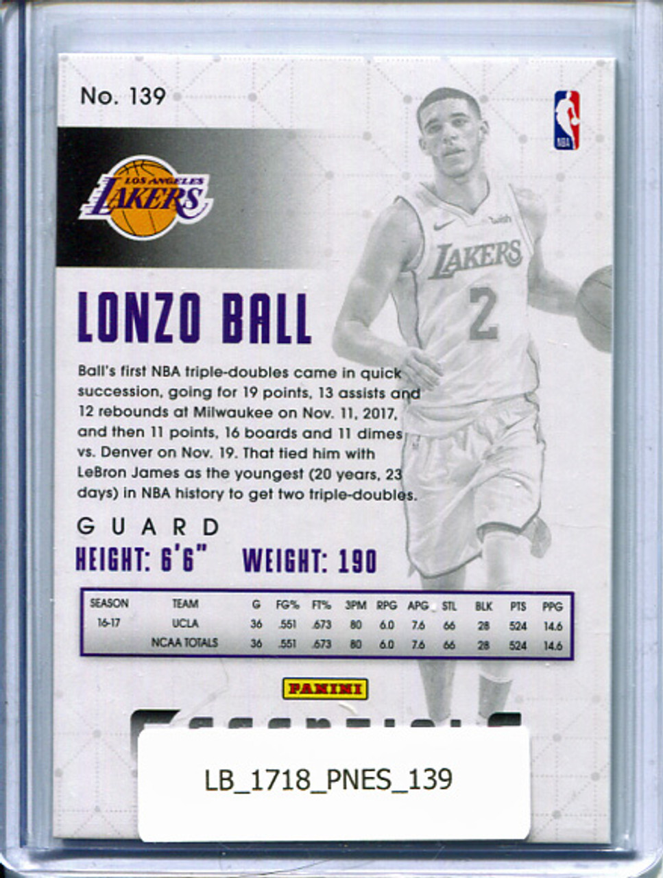 Lonzo Ball 2017-18 Essentials #139