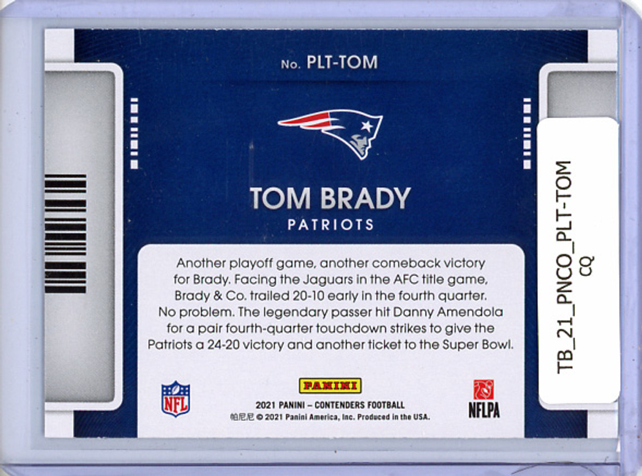 Tom Brady 2021 Contenders, Playoff Ticket #PLT-TOM (CQ)