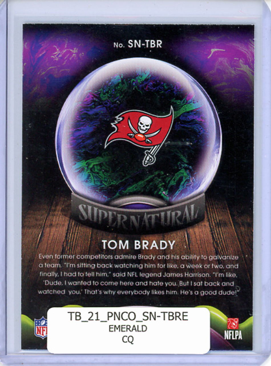 Tom Brady 2021 Contenders, Supernatural #SN-TBR Emerald (CQ)