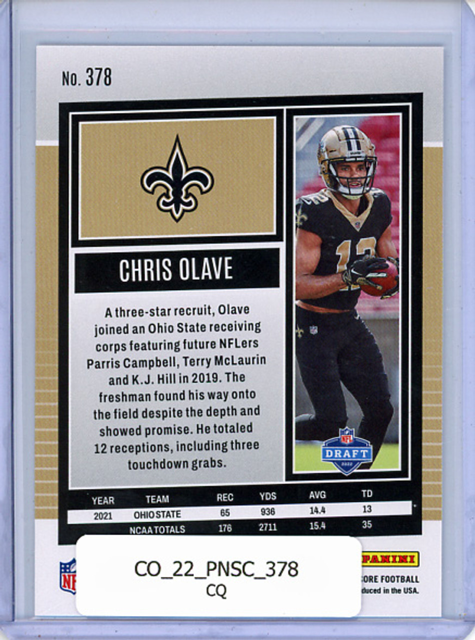 Chris Olave 2022 Score #378 (CQ)