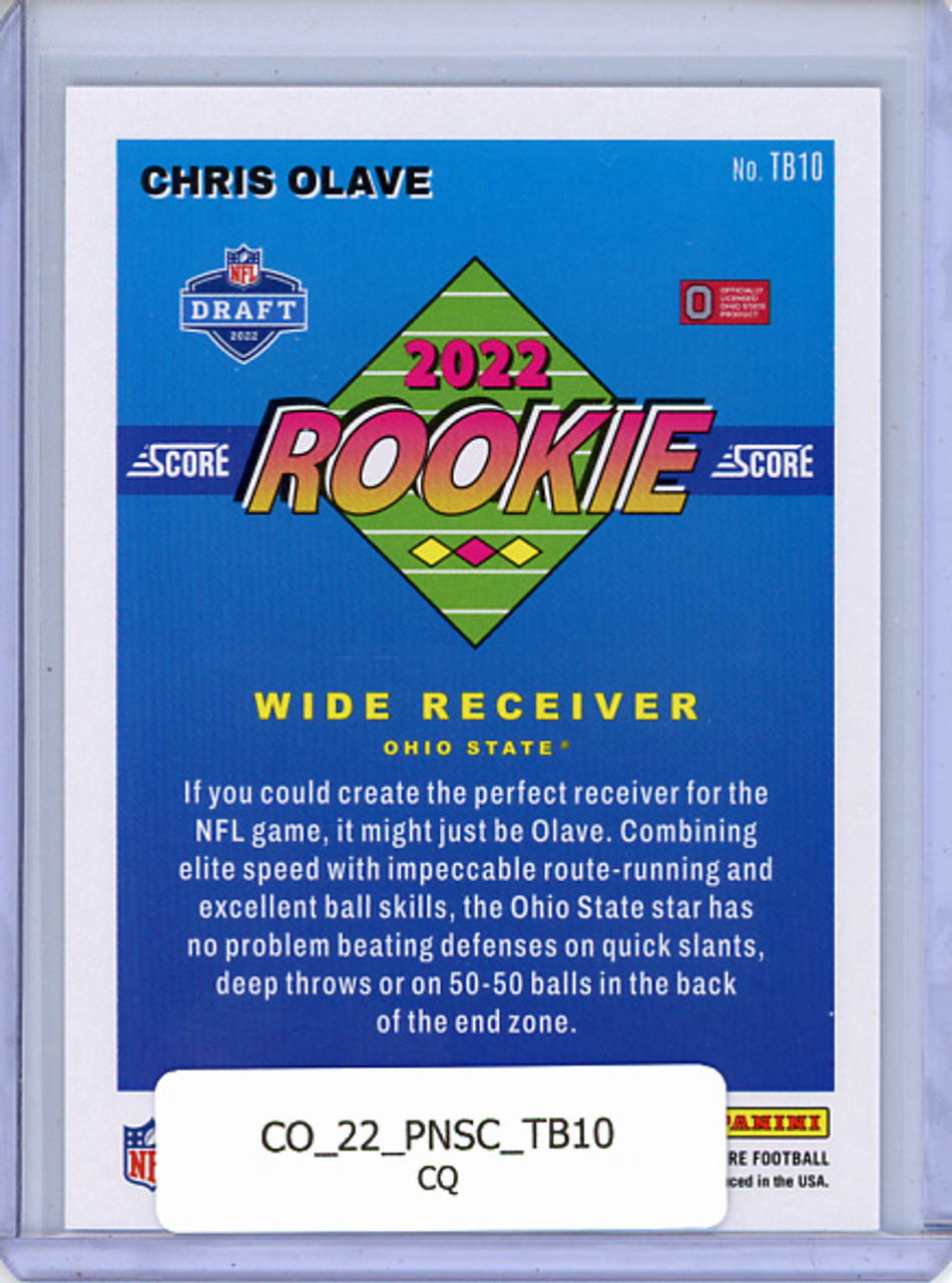 Chris Olave 2022 Score, 1992 Throwback Rookies #TB10 (CQ)