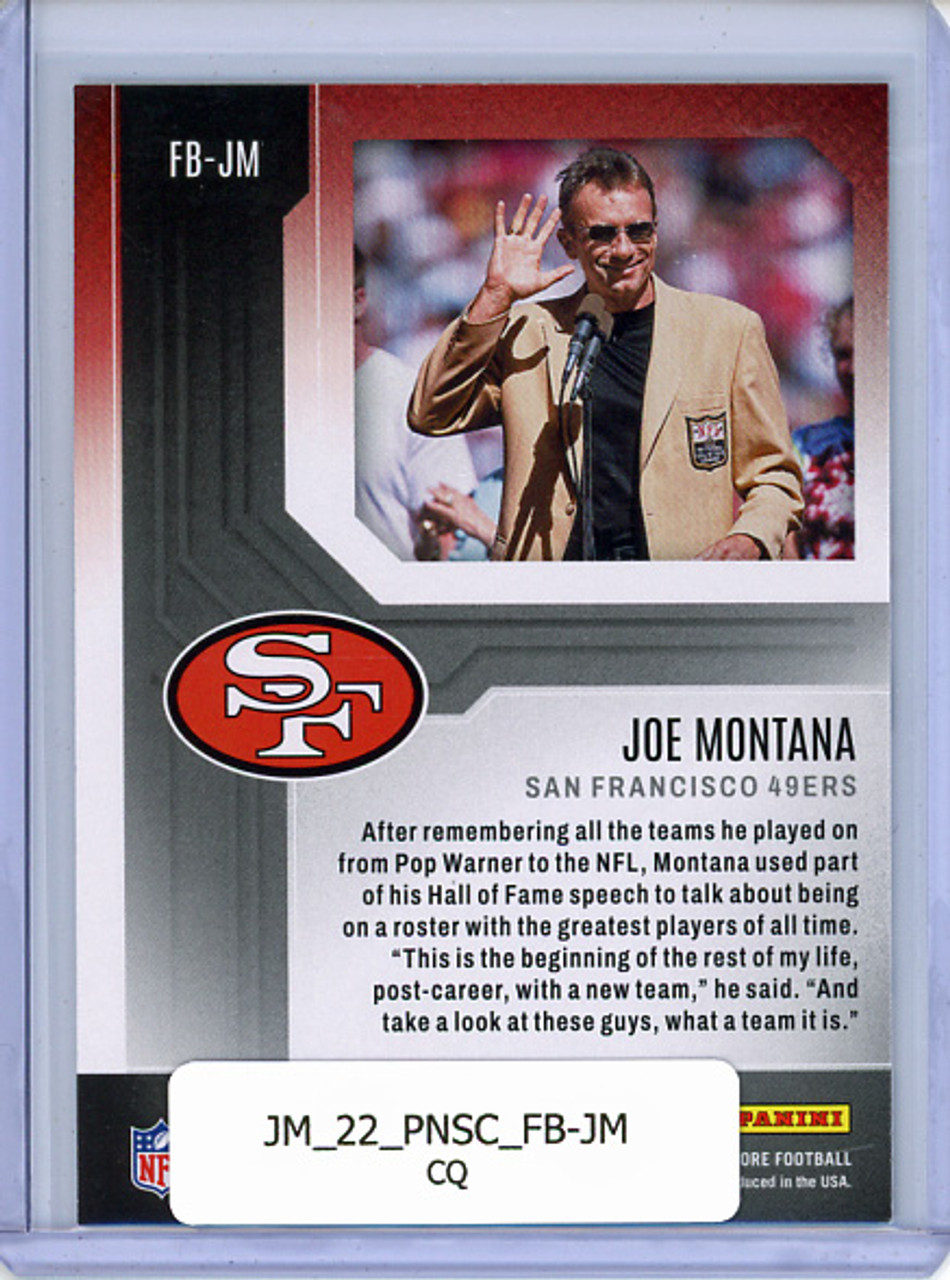Joe Montana 2022 Score, First Ballot #FB-JM (CQ)