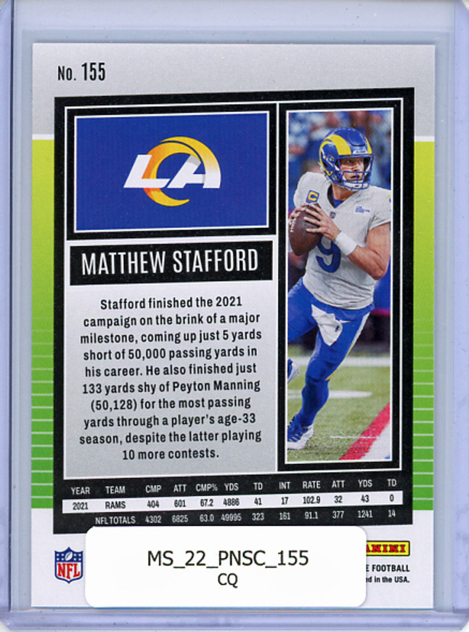 Matthew Stafford 2022 Score #155 (CQ)