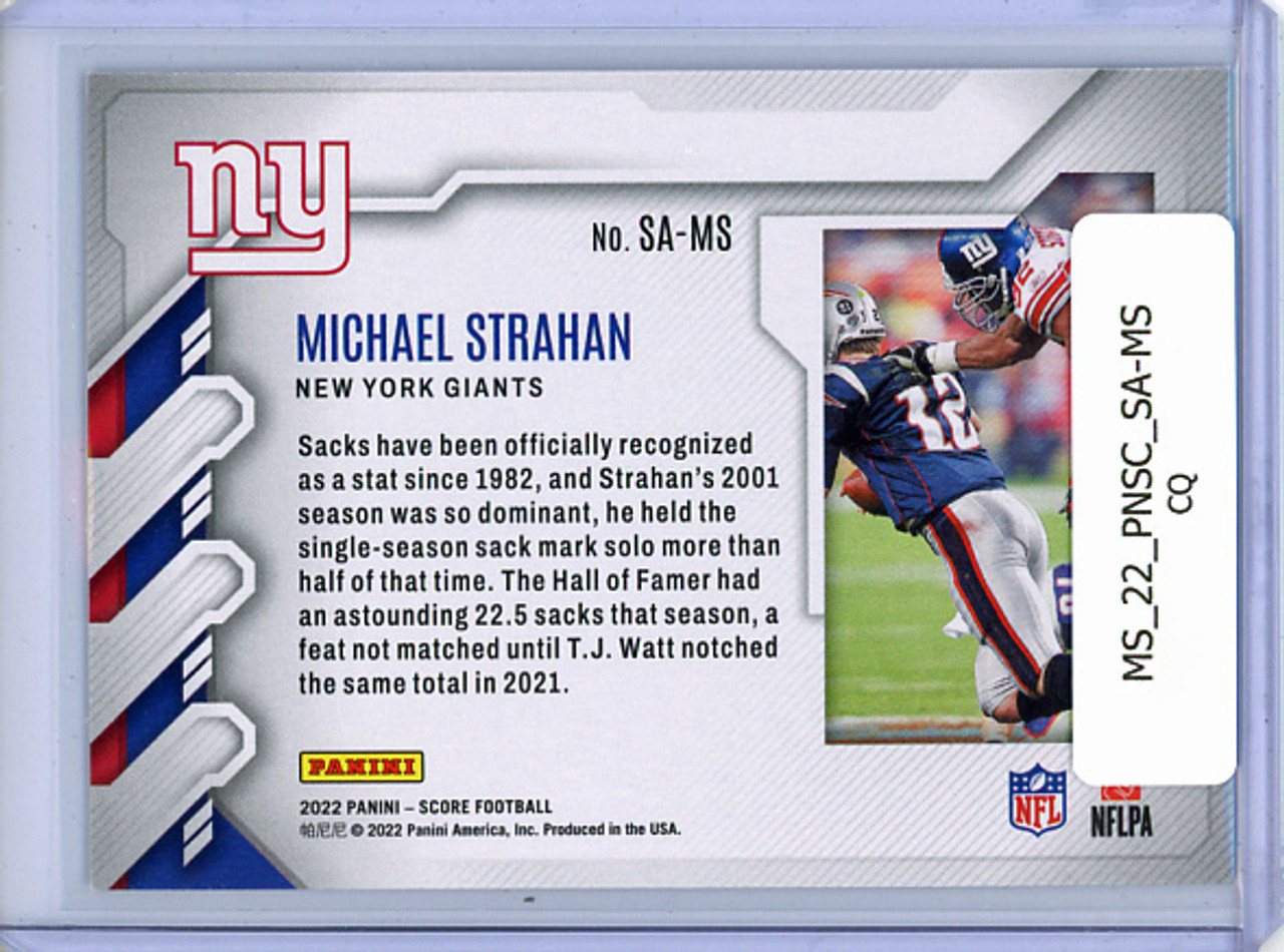 Michael Strahan 2022 Score, Sack Attack #SA-MS (CQ)