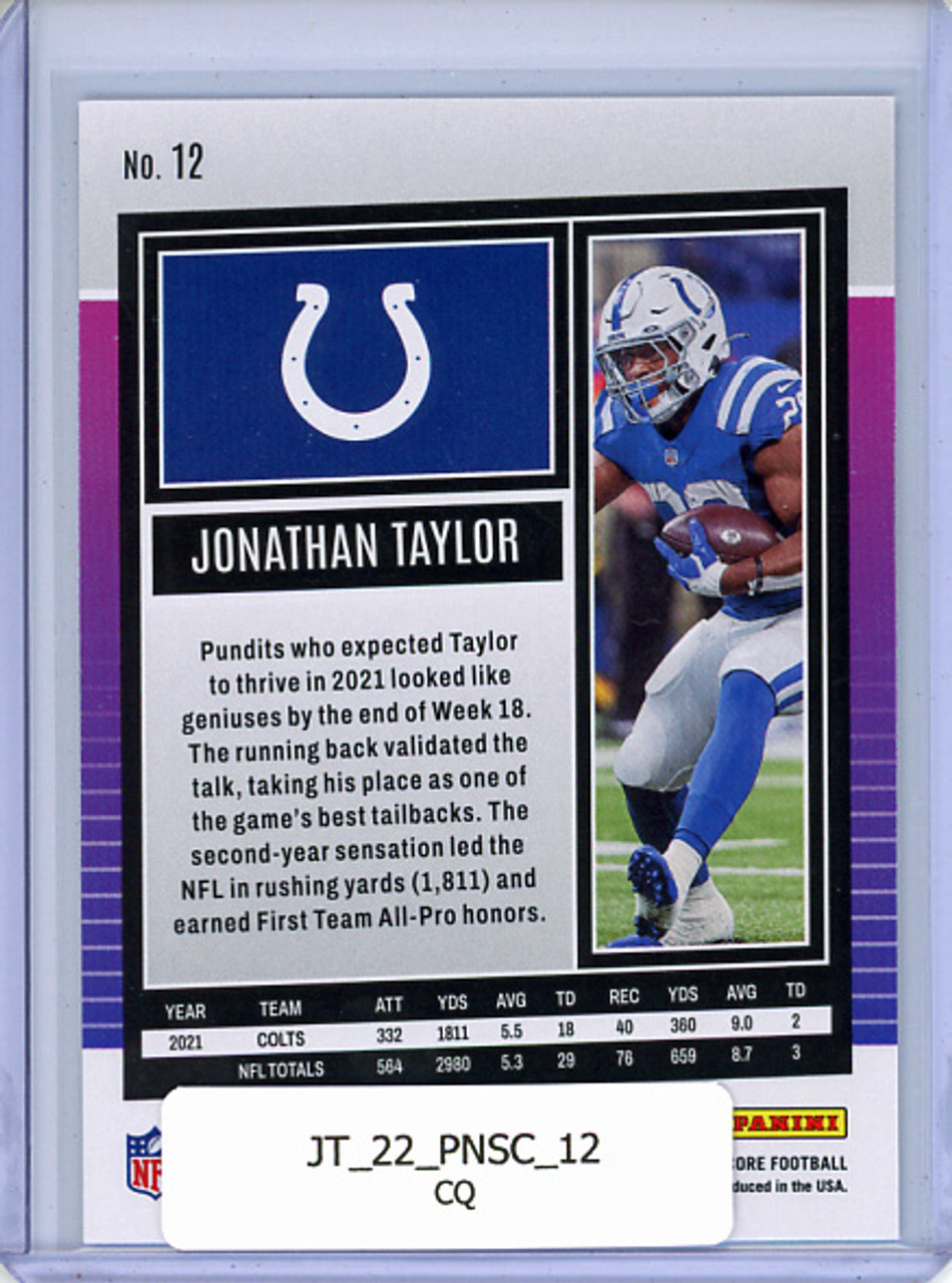 Jonathan Taylor 2022 Score #12 (CQ)