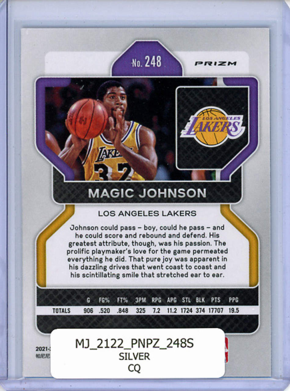 Magic Johnson 2021-22 Prizm #248 Silver (CQ)