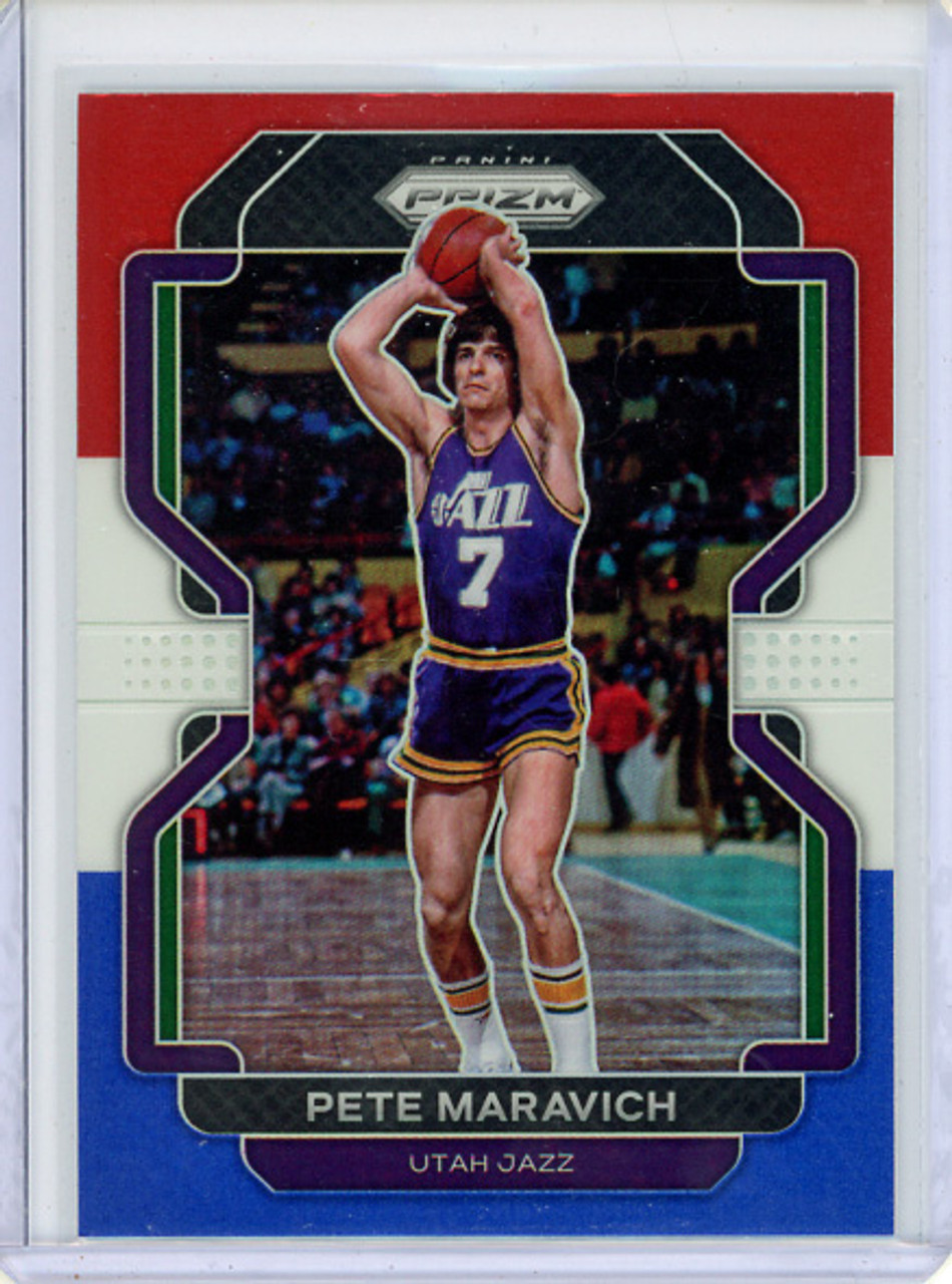 Pete Maravich 2021-22 Prizm #261 Red White & Blue (CQ)