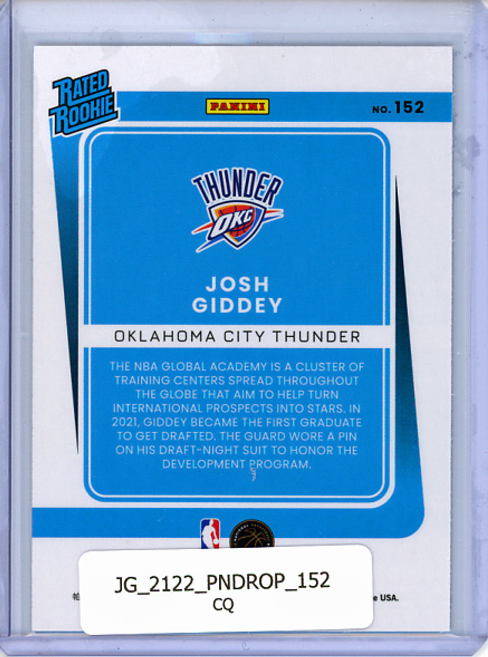 Josh Giddey 2021-22 Donruss Optic #152 (CQ)