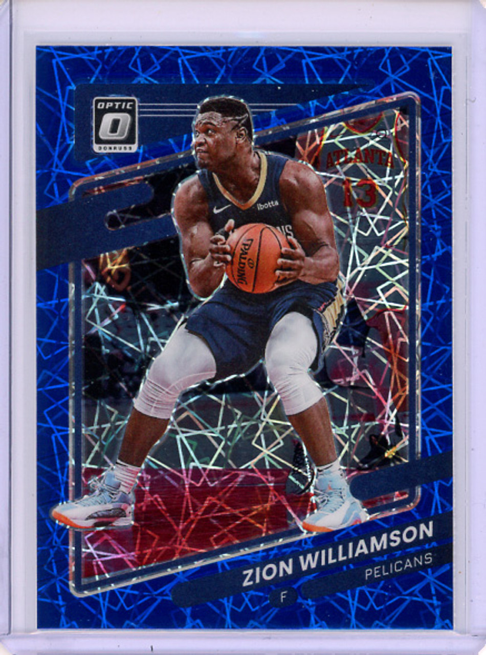 Zion Williamson 2021-22 Donruss Optic #95 Blue Velocity (CQ)