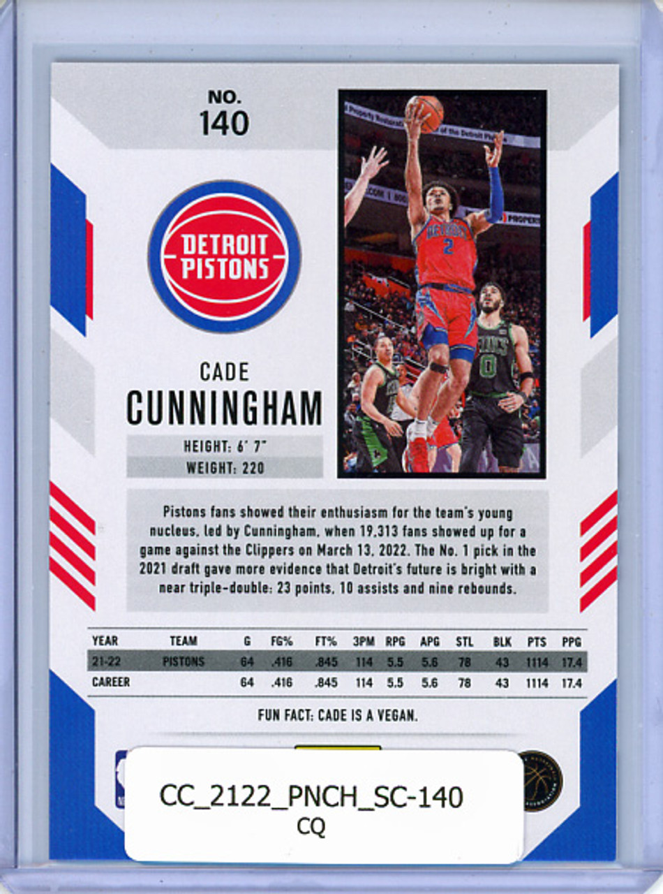 Cade Cunningham 2021-22 Chronicles, Score #140 (CQ)