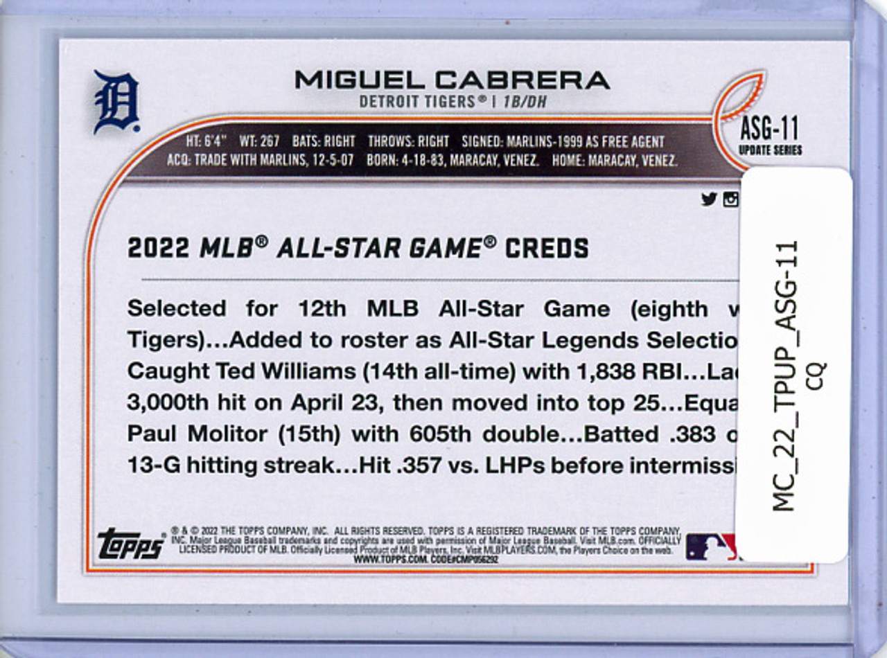 Miguel Cabrera 2022 Topps Update, All Star Game #ASG-11 (CQ)
