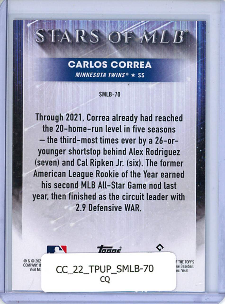 Carlos Correa 2022 Topps Update, Stars of MLB #SMLB-70 (CQ)