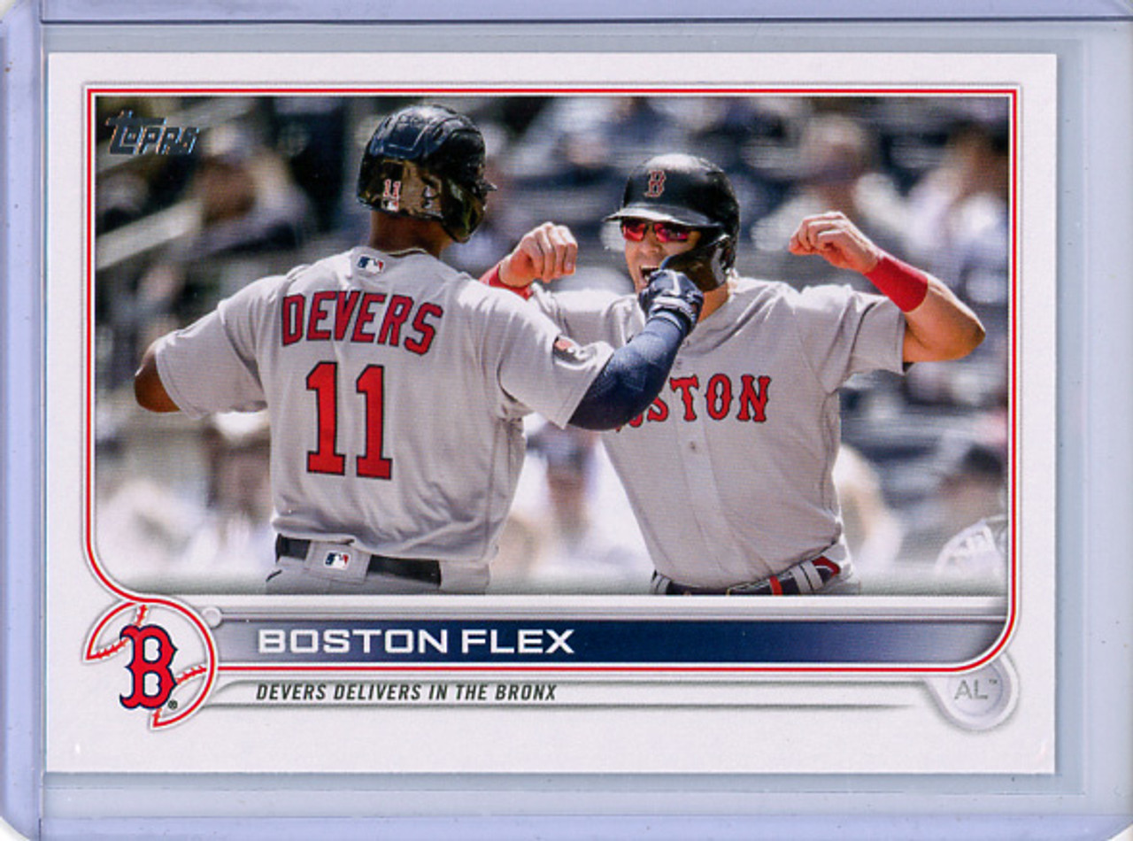 Rafael Devers, Enrique Hernandez 2022 Topps Update #US11 Veteran Combos (CQ)