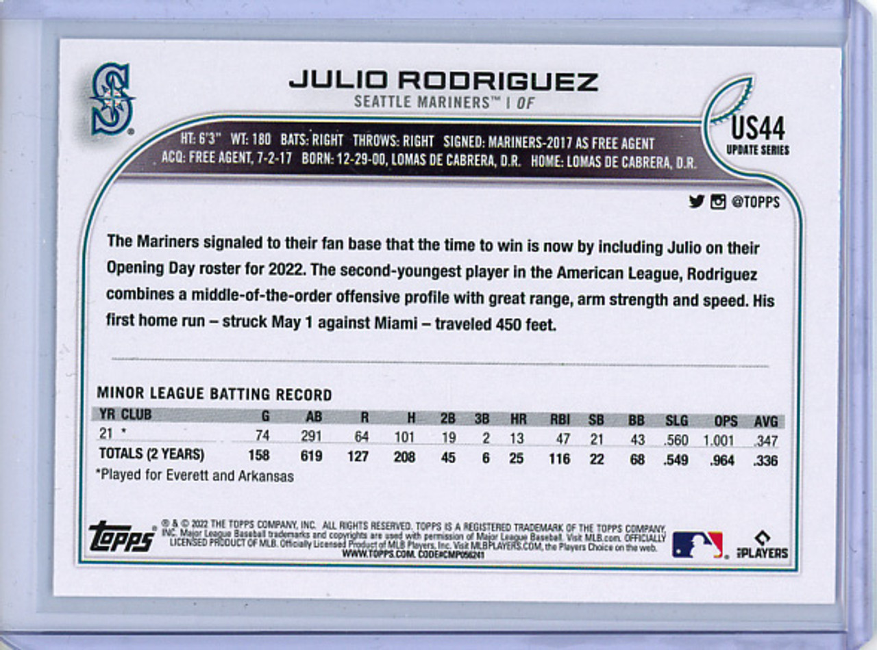 Julio Rodriguez 2022 Topps Update #US44 (7) (CQ)