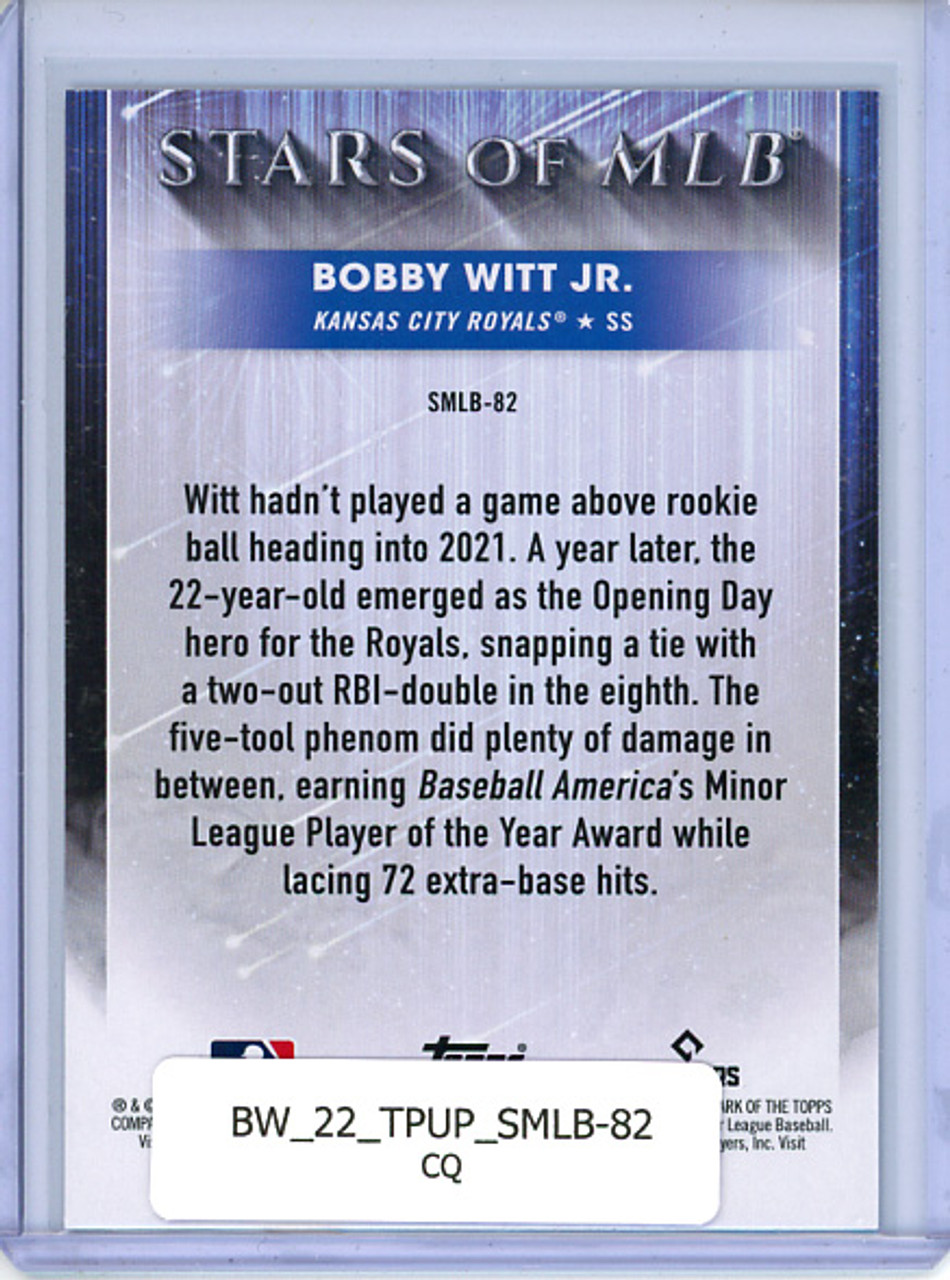Bobby Witt Jr. 2022 Topps Update, Stars of MLB #SMLB-82 (CQ)