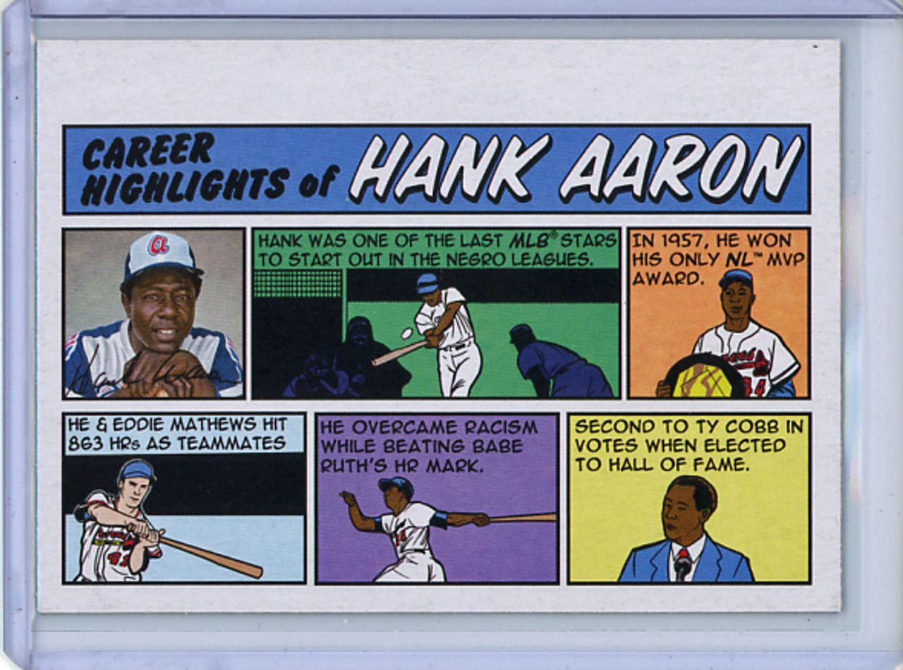 Hank Aaron 2022 Heritage, 1973 Topps Comics #73TC-22 (CQ)
