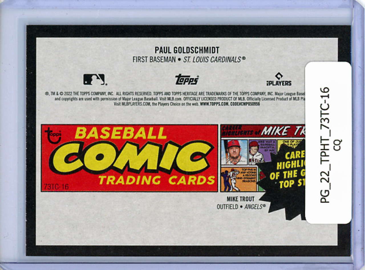 Paul Goldschmidt 2022 Heritage, 1973 Topps Comics #73TC-16 (CQ)