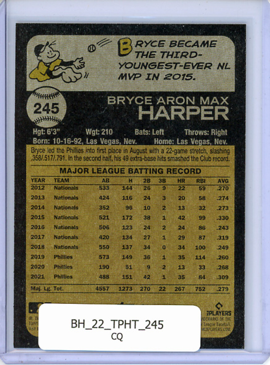 Bryce Harper 2022 Heritage #245 (CQ)