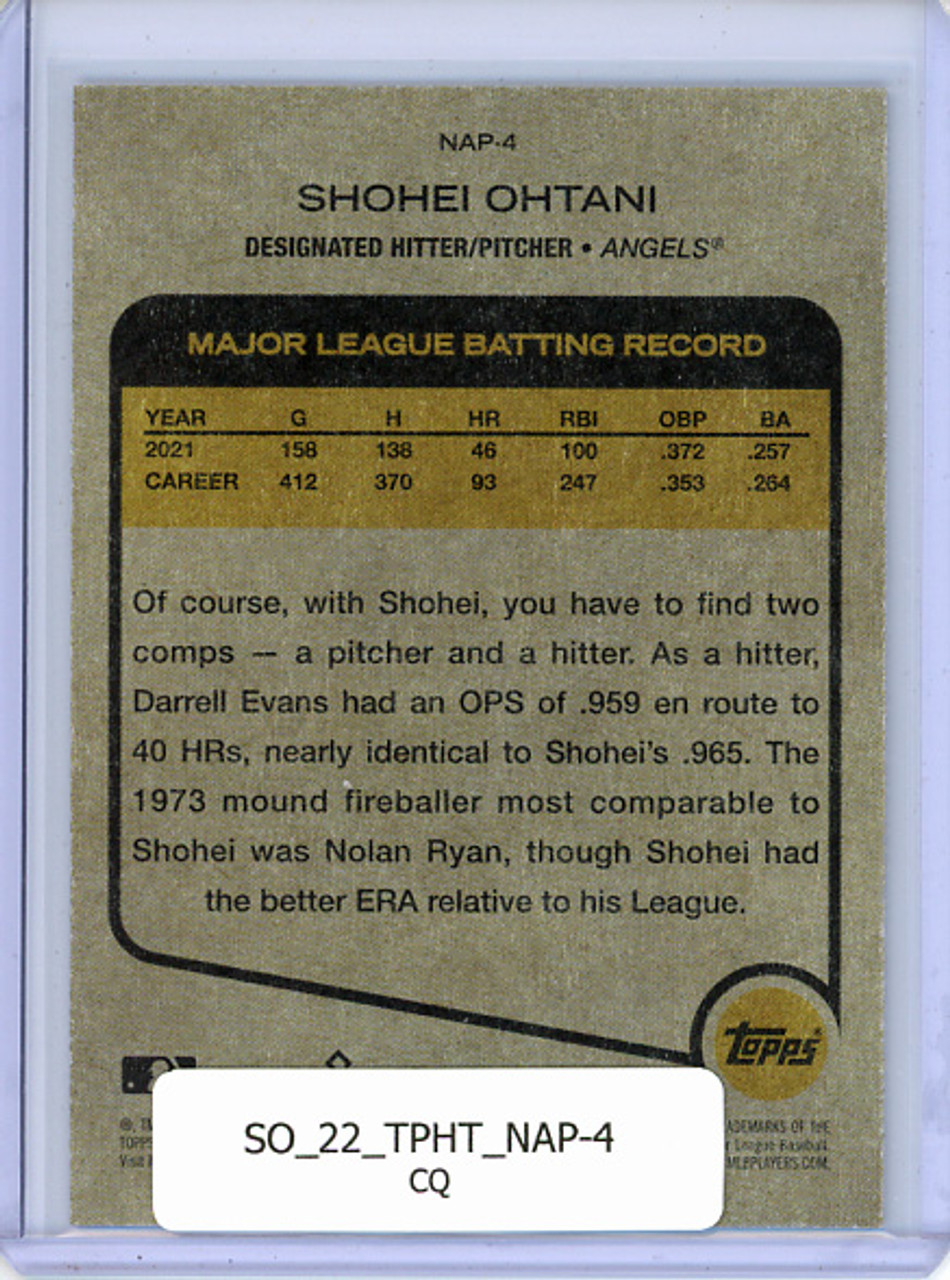 Shohei Ohtani 2022 Heritage, New Age Performers #NAP-4 (CQ)