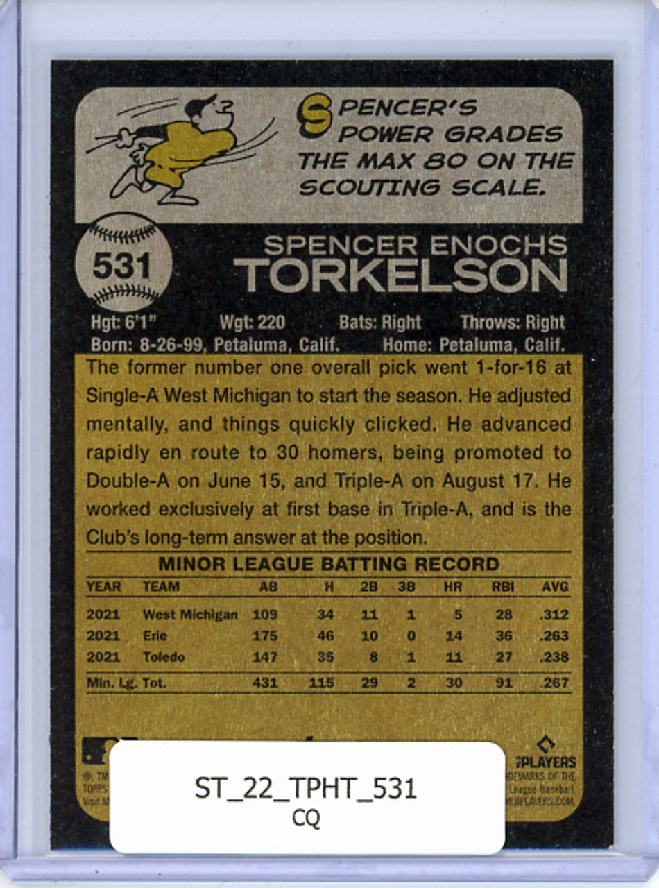 Spencer Torkelson 2022 Heritage High Number #531 (CQ)