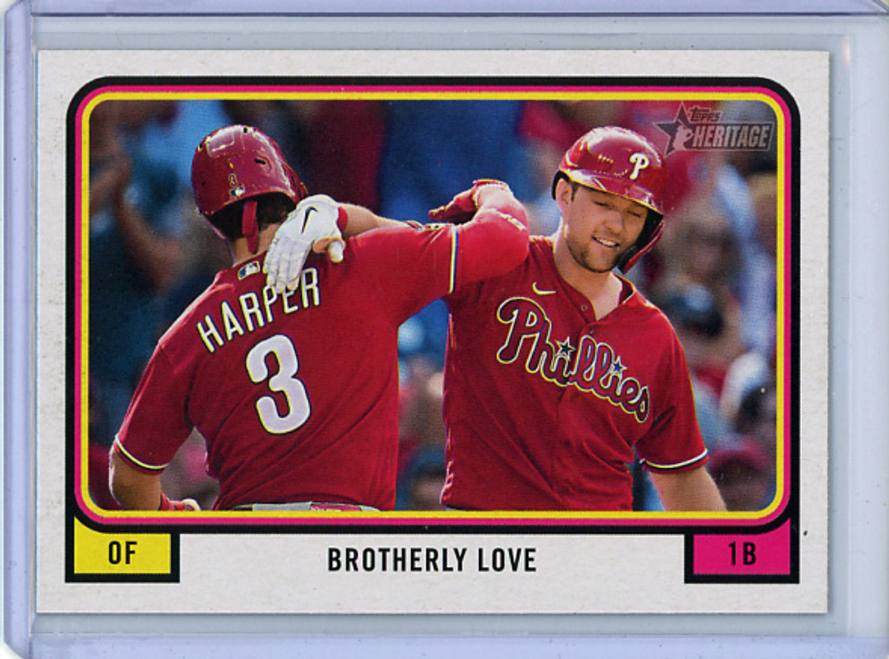 Bryce Harper, Rhys Hoskins 2022 Heritage High Number, Combo Cards #CC-4 (CQ)