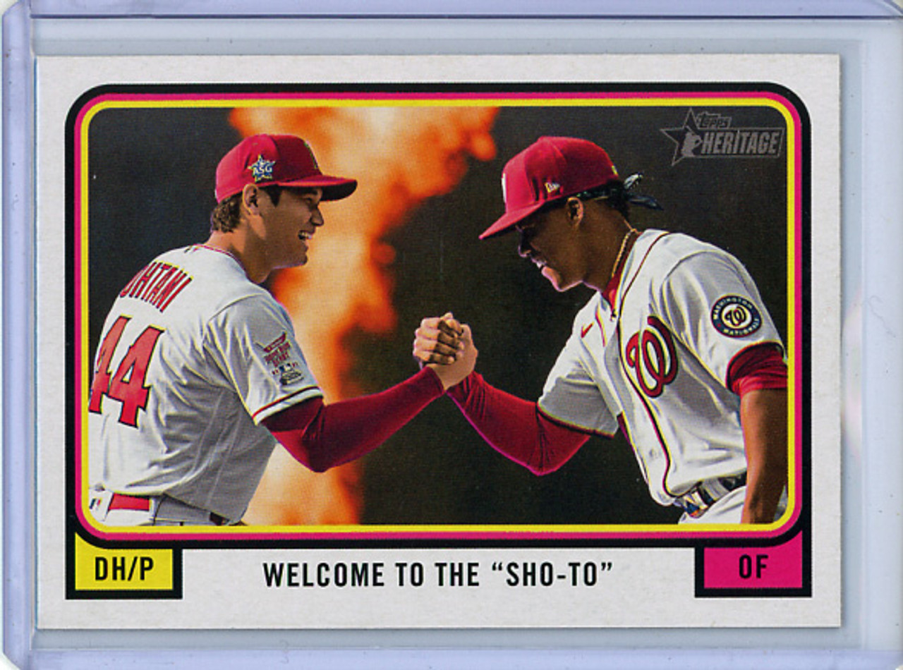 Shohei Ohtani, Juan Soto 2022 Heritage High Number, Combo Cards #CC-7 (CQ)