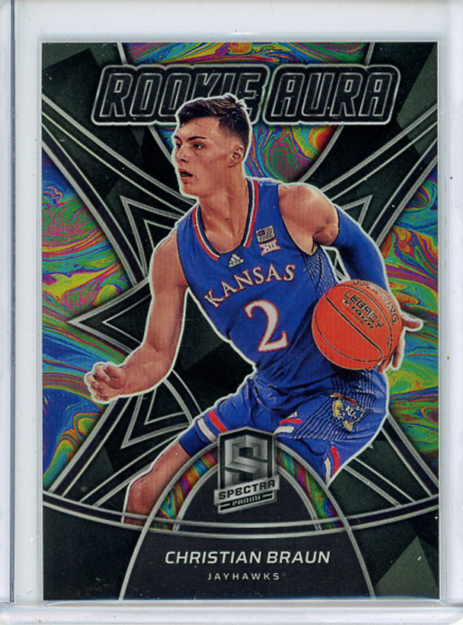 Christian Braun 2022-23 Chronicles Draft Picks, Spectra Rookie Aura #RA-CBR (CQ)