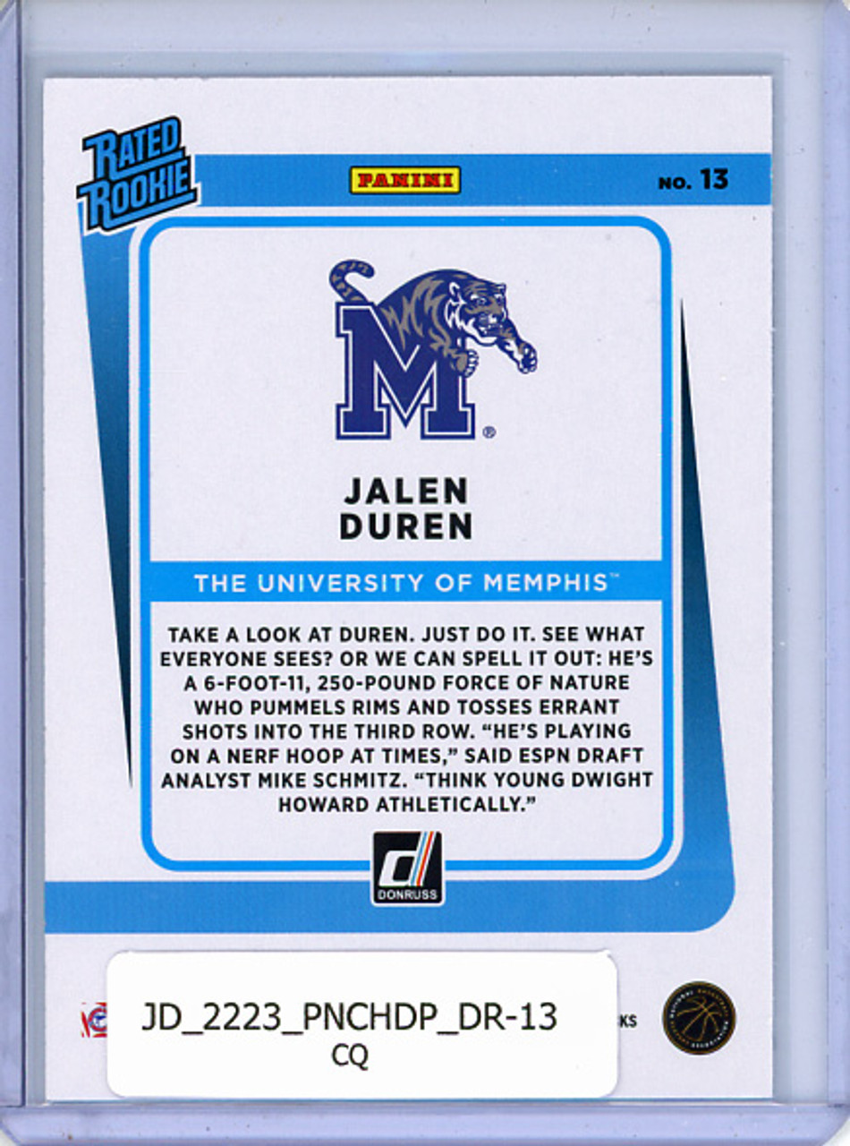 Jalen Duren 2022-23 Chronicles Draft Picks, Donruss #13 (CQ)