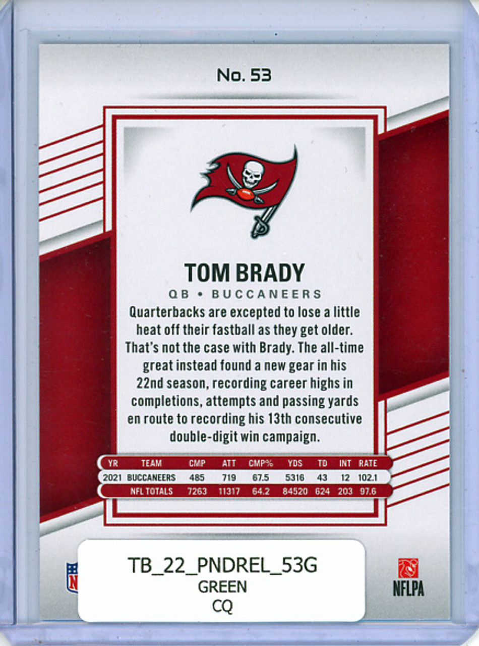 Tom Brady 2022 Donruss Elite #53 Green (CQ)
