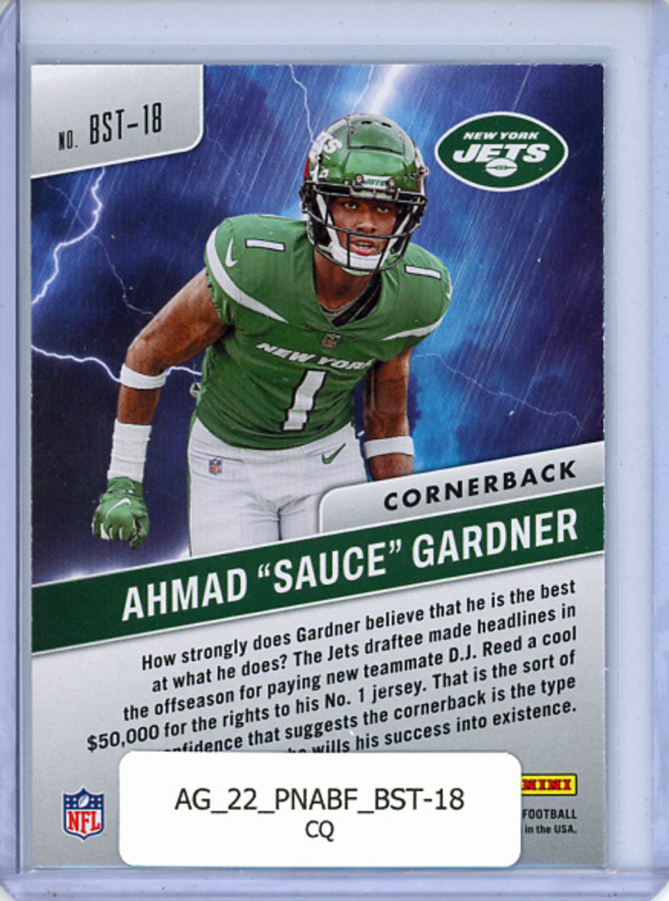 Ahmad "Sauce" Gardner 2022 Absolute, By Storm #BST-18 (CQ)