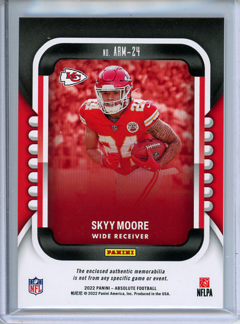 Skyy Moore 2022 Absolute, Absolute Rookie Materials #ARM-24 (1) (CQ)