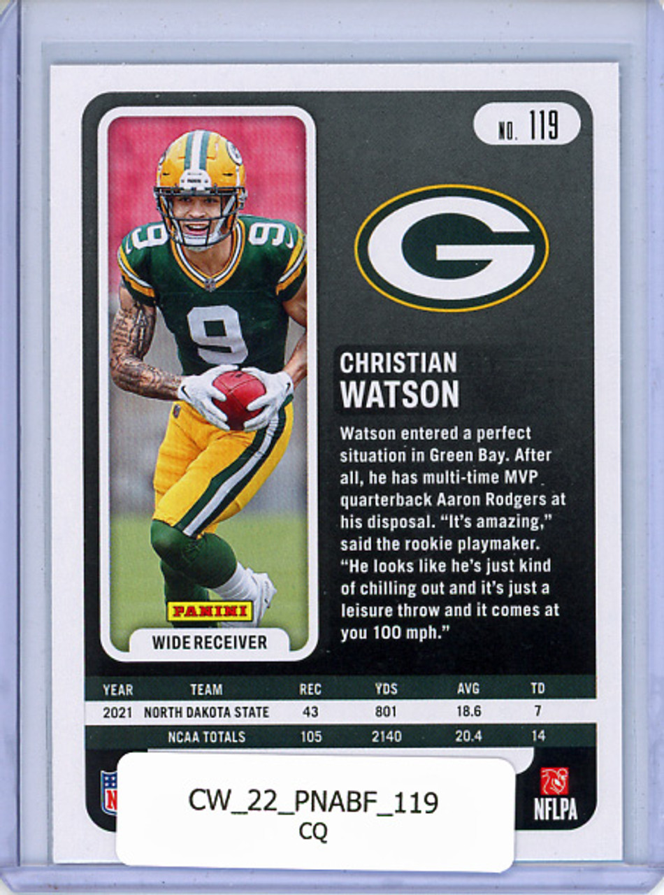 Christian Watson 2022 Absolute #119 (CQ)