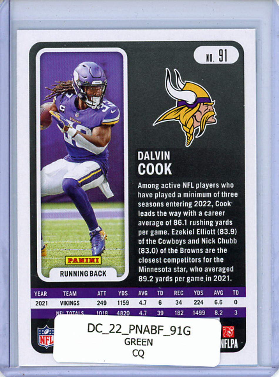 Dalvin Cook 2022 Absolute #91 Green (CQ)